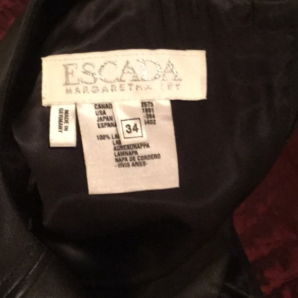 Escada Black Leather sheath Dress - Picture 5 of 12